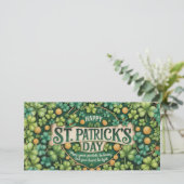 Irische Shamrock-Feierdesign (Stehend Vorderseite)
