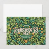 Irische Shamrock-Feierdesign (Vorne/Hinten)