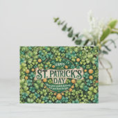 Irische Shamrock-Feierdesign (Stehend Vorderseite)