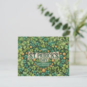 Irische Shamrock-Feierdesign (Stehend Vorderseite)