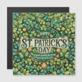 Irische Shamrock-Feierdesign Magnetkarte (Vorne/Hinten)