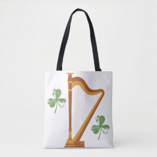 Irische Shamrock-Harp-Tasche Tasche