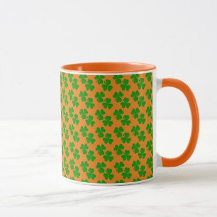 irische Shamrock-Kleeblätter klein Tasse