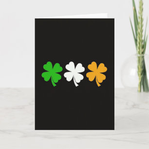 Irische Shamrock-Musterkarte Karte