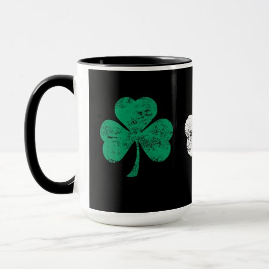 Irische Shamrocks Kaffeetasse (Links)