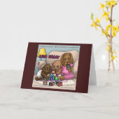 Irische Sitter - wenn Hunde Babysitter sind Karte (Gelbe Blume)