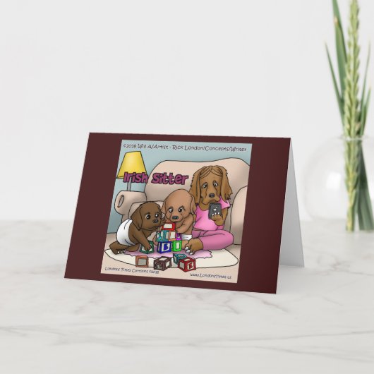 Irische Sitter - wenn Hunde Babysitter sind Karte (Vorderseite)