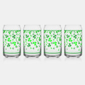 Irische Sláinte Lucky Shamrocks Design Personalisi Dosenglas (Rechts)