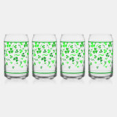 Irische Sláinte Lucky Shamrocks Design Personalisi Dosenglas (Links)