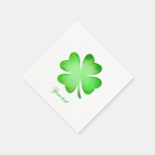 Irische St. Patrick's Day grüne Kleeblatt-glücklic Serviette (Ecke)