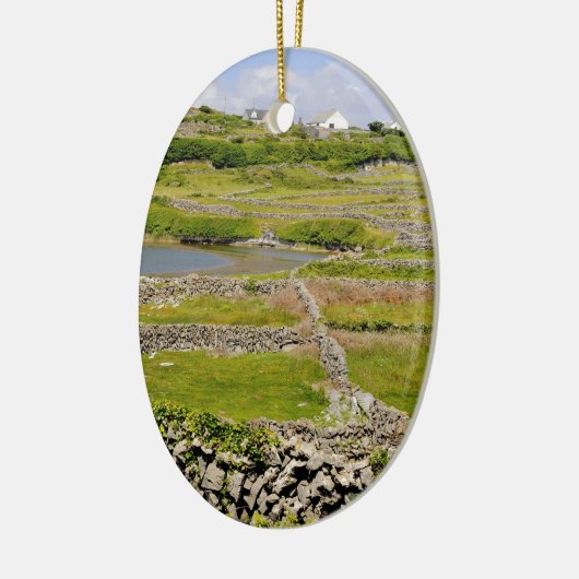 Irische Steinmauern Keramikornament (Links)