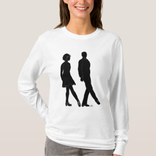 Irische Stepptänzer in Silhouette T-Shirt