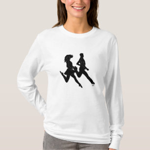 Irische Stepptänzer in Silhouette T-Shirt