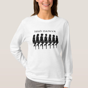 Irische Stepptänzer in Silhouette T-Shirt