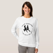 Irische Stepptänzer springen als Silhouette T-Shirt (Vorne ganz)