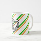 Irische Streifenflagge Kaffeetasse (VorderseiteRechts)