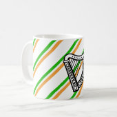 Irische Streifenflagge Kaffeetasse (Vorderseite Links)