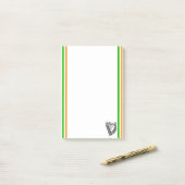 Irische Streifenflagge Post-it Klebezettel (Auf Schreibtisch)