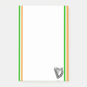 Irische Streifenflagge Post-it Klebezettel (Vorderseite)