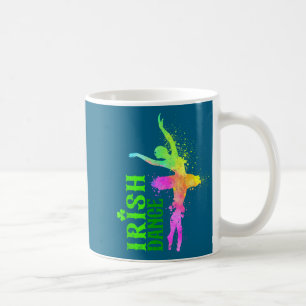 Irische Tanzfarben Frohen St. Patrick's Day Tänzer Kaffeetasse