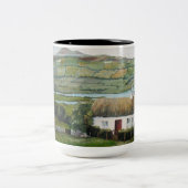 Irische Tasse, Kaffee, Tee, Irland Zweifarbige Tasse (Mittel)