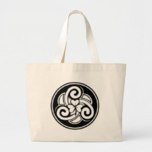Irische Tätowierungs-Tasche Jumbo Stoffbeutel