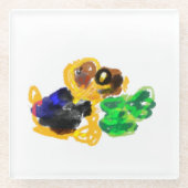 irische Terrier Liebe Glasuntersetzer (Vorderseite)