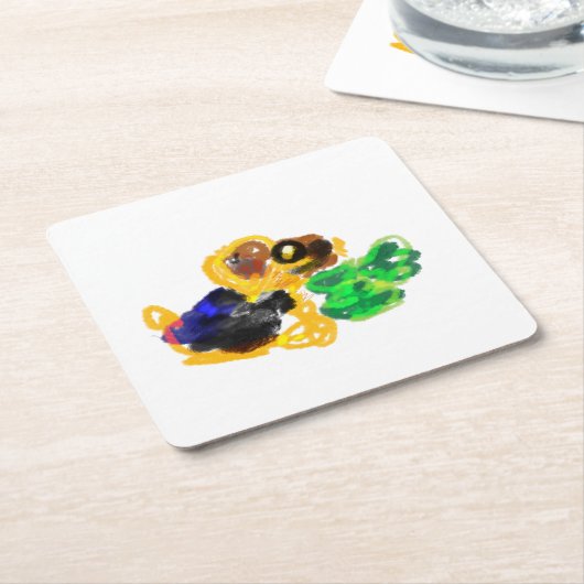 irische Terrier Liebe Rechteckiger Pappuntersetzer (angewinkelt)