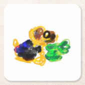 irische Terrier Liebe Rechteckiger Pappuntersetzer (Vorderseite)