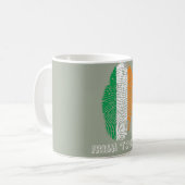 Irische Touchfingerabdruckflagge Kaffeetasse (Vorderseite Links)