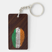 Irische Touchfingerabdruckflagge Schlüsselanhänger (Rückseite)