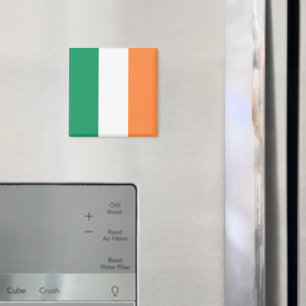 Irische Trikolorenflagge patriotisch modern Magnet