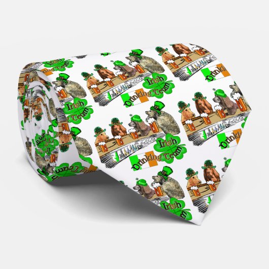 Irische trinkende Team-St.-Klapse Krawatte (Gerollt)