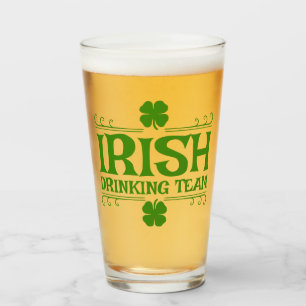 Irische Trinker-Team Shamrock Glas