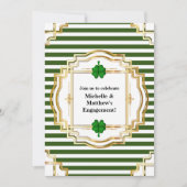 Irische Verlobung feiern Party Kleeblatt Klee Einladung (Vorderseite)