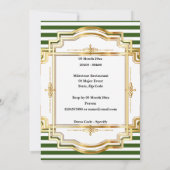 Irische Verlobung feiern Party Kleeblatt Klee Einladung (Rückseite)