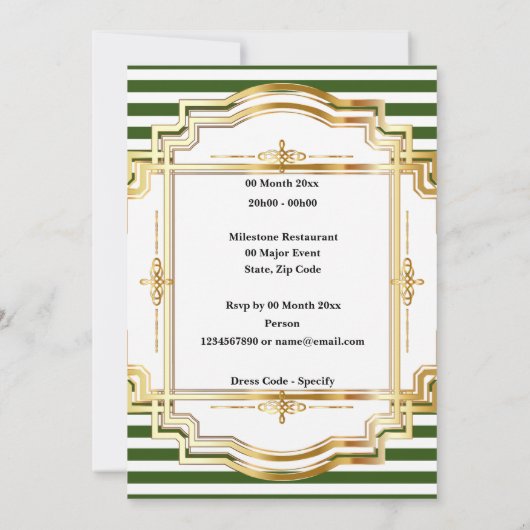 Irische Verlobung feiern Party Kleeblatt Klee Einladung (Rückseite)