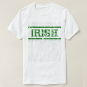 Irische Vintage-Universitätsjacke DS T-Shirt