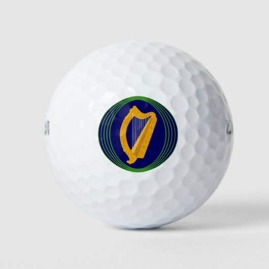 Irische Wappen-Logo Golfball (Vorderseite)
