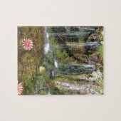 Irische Wasserfälle im Geschwätz-Schloss-Garten Puzzle (Horizontal)