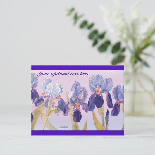 Irische Watercolor Postcard Postkarte (Stehend Vorderseite)