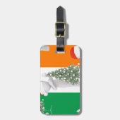irische Weihnachten Gepäckanhänger (Vorderseite vertikal)