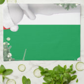 irische Weihnachten Geschirrtuch (Gefaltet)