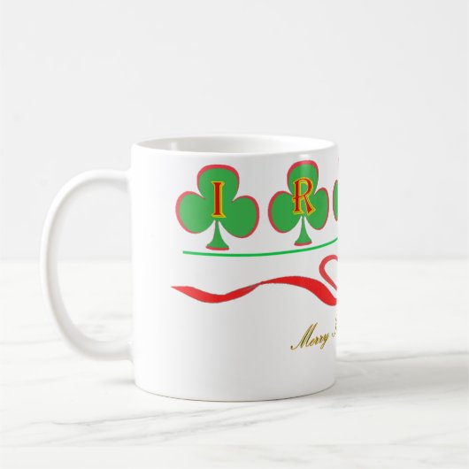 Irische WeihnachtsTasse Kaffeetasse (Links)