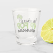 Irische Wortart Saint Patrick's Day Schnapsglas (Rückseite)