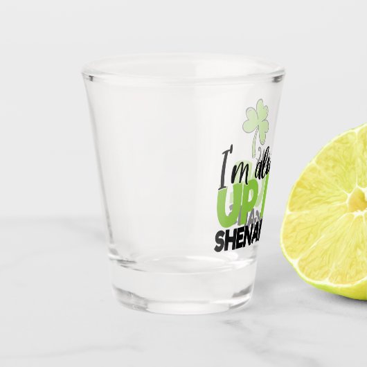 Irische Wortart Saint Patrick's Day Schnapsglas (Links)