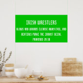 Irische Wrestler Poster (Küche)