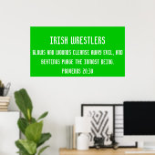 Irische Wrestler Poster (Heimbüro)