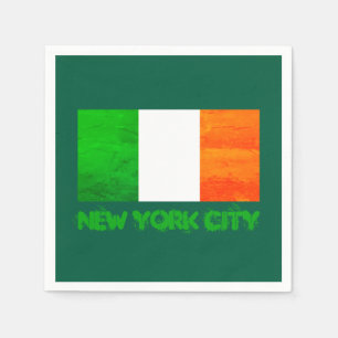 Irische Wurzeln, NYC St. Patrick's Day Irlandflagg Serviette