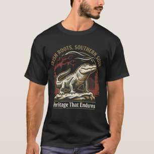 Irische Wurzeln Southern Soul Alligator T-Shirt